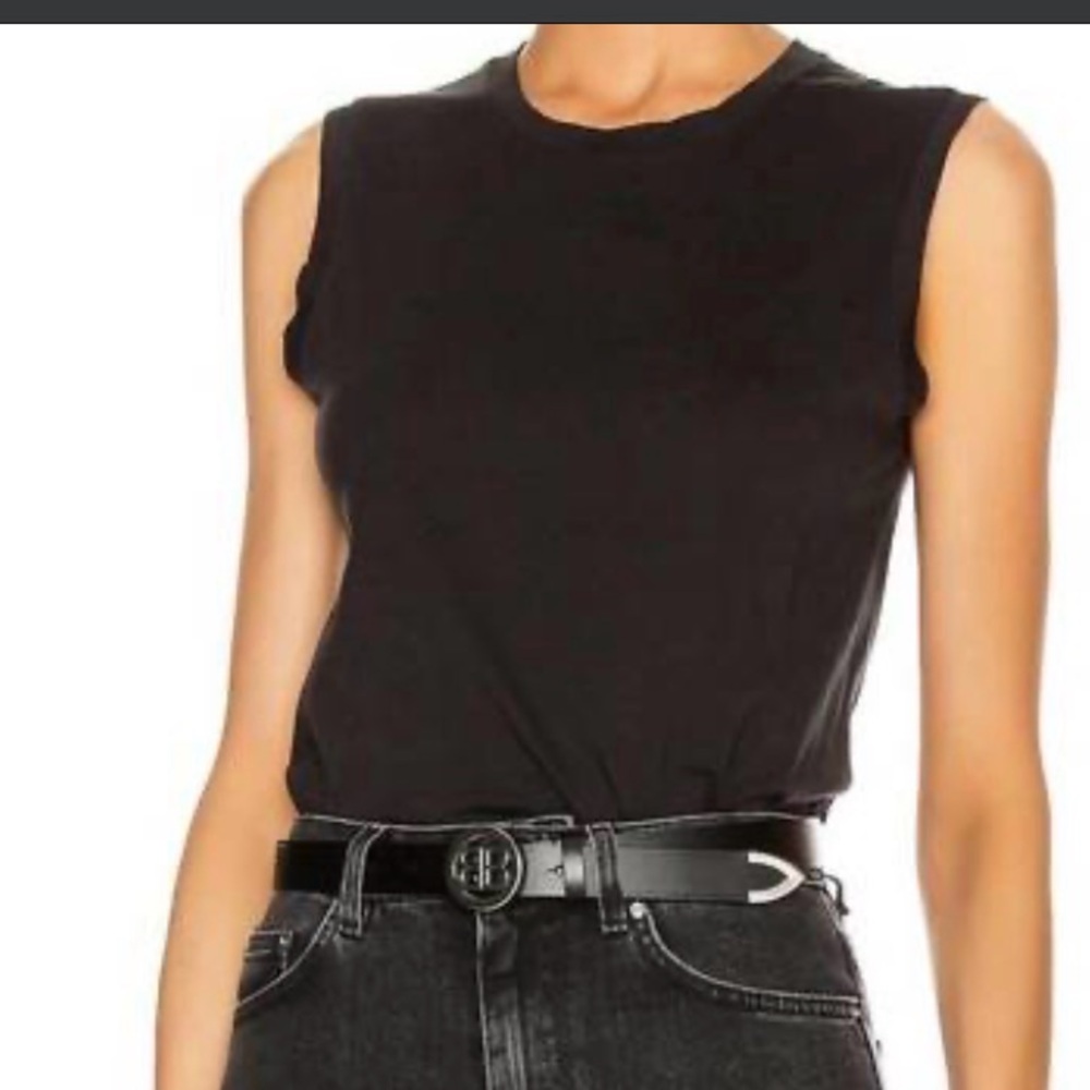Nili Lotan Black Muscle Tee S